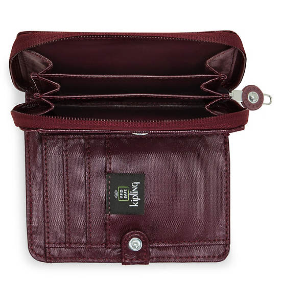 Kipling Money Love Metallic Small Portefeuille Bordeaux | België 1417AH